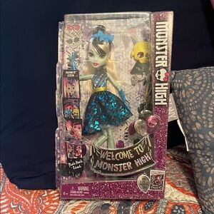 Monster High Doll with Blue and Black Dress